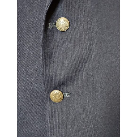 Oscar de la Renta Men's 42L Royal Blue Wool Blazer Sport Coat 2 Button - Picture 4 of 7